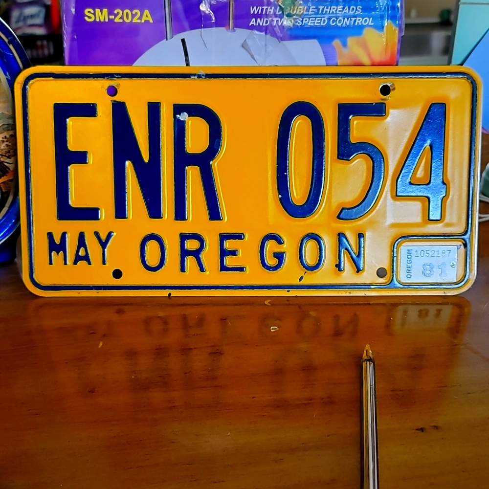 Vintage license